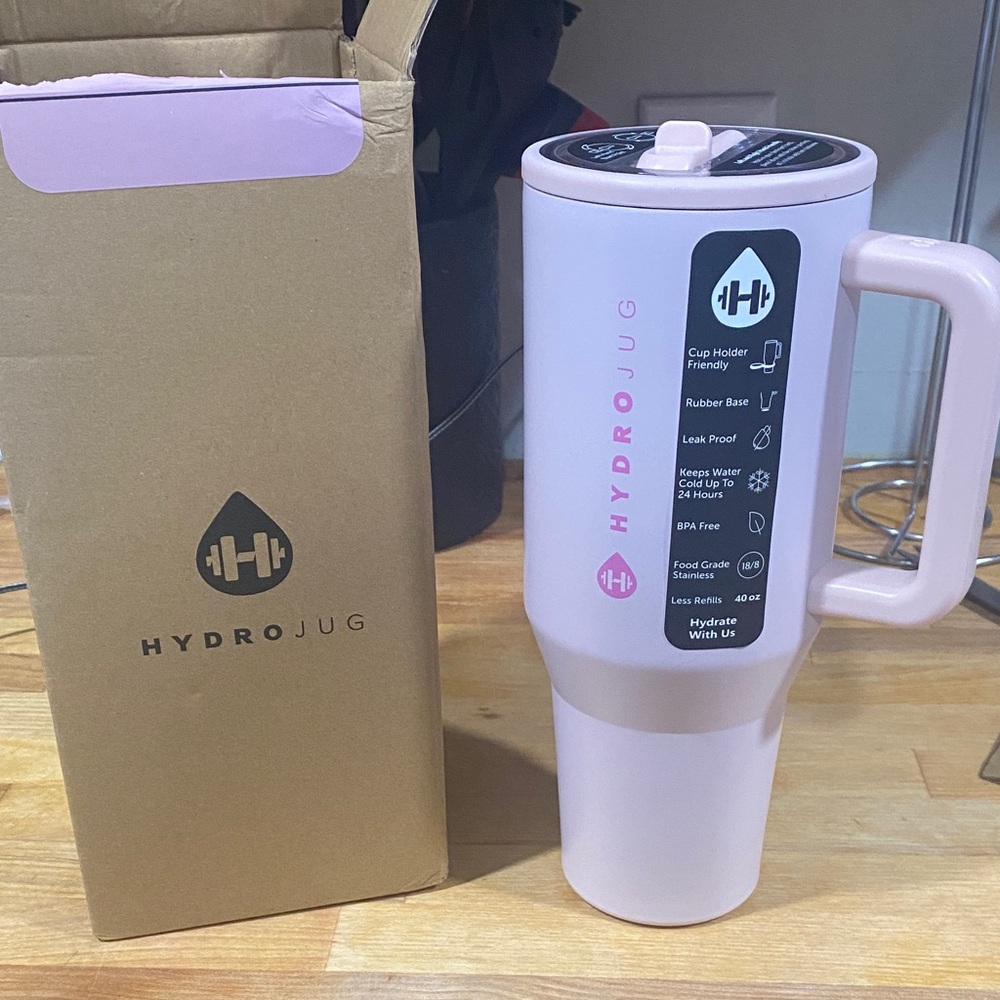 HydroJug Light Pink Hydration Bottle
